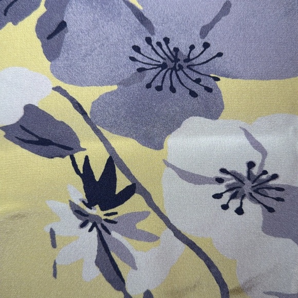 St. John Merino Wool & Silk Floral Panel Button Down Cardigan Size S READ - Picture 10 of 15